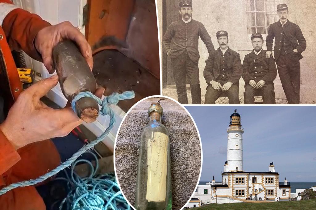 Message in a bottle discovered by lighthouse workers after 132 years