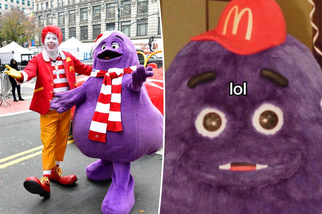 Grimace fans urge McDonald's to answer highly inappropriate question about mascot: 'I just started sweating'