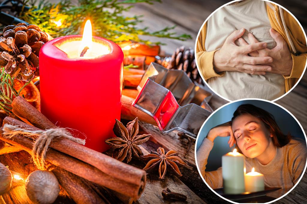 How scented Christmas candles can increase the risk of heart disease, lung cancer